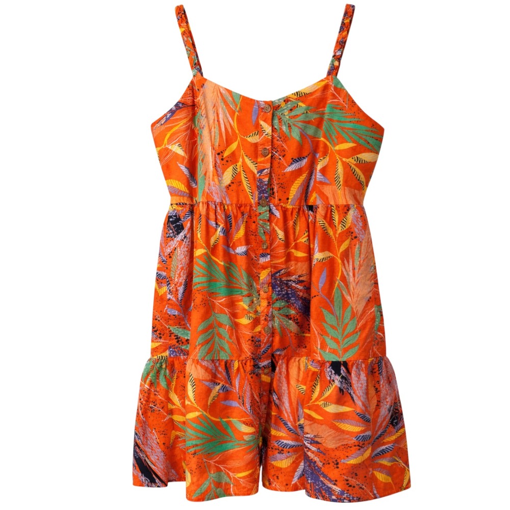 Beach Lunch Lounge Tomato Girl Tropical Mini Dress Womens XXL Resortcore Summer
